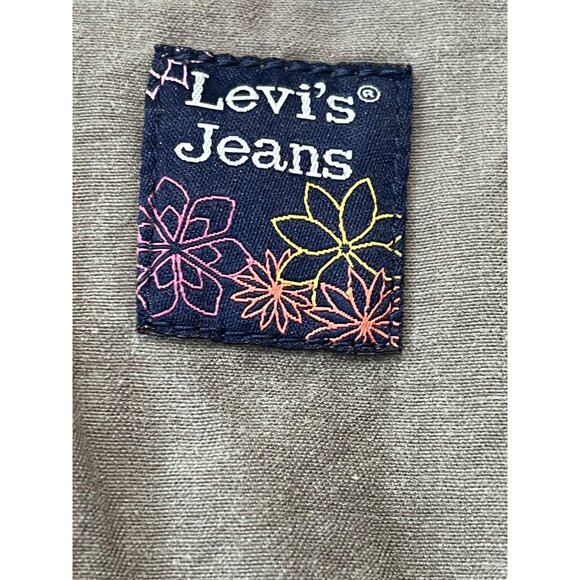 Levis Womens Hooded Olive Green Cotton Cargo‎ Jacket Size M - Picture 7 of 12